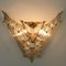 Venini Style Triedroglass & Brass Sconces, Italy, 1970s, Set of 2, Image 5