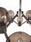 Chandelier with 8 Glass Shades by Gaetano Sciolari, Image 4