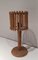 Lámpara de mesa de ratán, años 50, Imagen 2