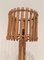 Rattan Table Lamp in the Style of Audoux Minet, 1950s 5