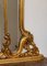 Consola y espejo de madera dorada, siglo XIX, Imagen 6