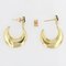 18 Karat Modern Yellow Gold Hoop Earrings, Set of 2 3