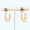 18 Karat Modern Yellow Gold Hoop Earrings, Set of 2 4