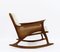 Mid-Century Modern Cane Rocking Chair, 1950s, Image 3