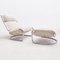 Mid-Century Lounge Chairs with Ottoman, Italy 1970s, Set of 2 7