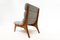 Contemporary Wood and Fabric Easy Chairs, Italy 8