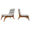 Contemporary Holz und Stoff Sessel, Italien 1