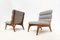 Contemporary Wood and Fabric Easy Chairs, Italy 4