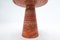 Contemporary Italian Red Travertine Side Tables 3