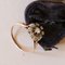 18k Vintage Gold and Silver Daisy Ring with Diamonds, 1910s 5
