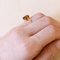 18k Gold With Citrine Quartz Solitaire Ring, 1960s, Image 14