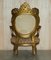 Antique French Louis XV Giltwood Armchairs, Set of 2, Image 12