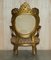 Butacas francesas Louis XV antiguas de madera dorada. Juego de 2, Imagen 12