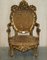 Antique French Louis XV Giltwood Armchairs, Set of 2 3
