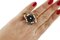 Rose Gold and Silver Cocktail Ring with Onyx, Pearls, Sapphires and Diamonds, Image 7