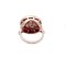 Ring aus 14 Karat Roségold und Silber mit Rubinen und Diamanten 3