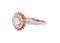 Anello di fidanzamento o solitario in oro rosa a 18 carati con diamanti, Immagine 2