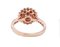 18 Karat Rose Gold Engagement or Solitaire Ring with Diamonds, Image 3
