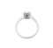 18 Karat White Gold Modern Ring with Oval Aquamarine and Diamonds 3