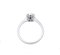 Bague Moderne en Or Blanc 18 Carat avec Aigue-Marine Ovale et Diamants 3