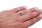 18 Karat White Gold Modern Ring with Oval Aquamarine and Diamonds 5