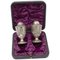 English Silver Salt and Pepper Shakers, 1840s, Set of 2 3