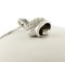 Collier pendentif en forme de cloche en or blanc 18 carats avec diamants 5