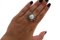 Gold and Silver Ring with Diamonds and Australian Pearl 4
