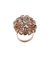 9 Karat Rose and White Gold Ring with Aquamarine and Diamonds, Image 3