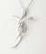 18 Karat White Gold Cross Pendant Necklace with Diamonds 2