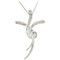 18 Karat White Gold Cross Pendant Necklace with Diamonds, Image 1