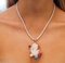 9 Karat Rose Gold Pendant Necklace with Coral, Pearl, Ruby, Turquoise, Garnet and Cameo 5