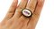 Vintage Yellow Gold Ring with Diamonds, Amethyst, Onyx and Coral 5