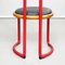 Italienische Mid-Century Stühle aus Metall, Leder & Holz von Tito Agnoli, 1950er, 5er Set 13
