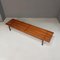 Large Mid-Century Modern Italian Wood Strip Bench with Brass Tips, 1960s, Image 8