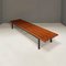 Large Mid-Century Modern Italian Wood Strip Bench with Brass Tips, 1960s 3