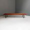 Large Mid-Century Modern Italian Wood Strip Bench with Brass Tips, 1960s 5