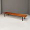 Large Mid-Century Modern Italian Wood Strip Bench with Brass Tips, 1960s, Image 7