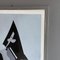 Dova, Italian Modern Gray and Black Abstract Painting, 1980s, Paint on Wood, Framed 8