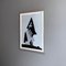 Dova, Italian Modern Gray and Black Abstract Painting, 1980s, Paint on Wood, Framed 3