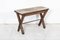 Antique English Topped Tavern Table in Elm 9