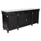 French Empire Revival Ebonised Sideboard in Marble 1