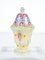 Painted Opaline Glass Jar with Lid, France 1