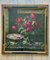 Joseph De Belder, Natura morta con rose e cineserie, Olio su tela, Incorniciato, Immagine 1