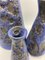 Ultramarinblaue Fat Lava Vasen von Otto Keramik, 2er Set 4