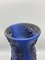 Ultramarinblaue Fat Lava Vasen von Otto Keramik, 2er Set 8
