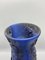 Ultramarine Blue Fat Lava Vases from Otto Keramik, Set of 2 8