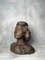 Antique Carved Wooden Female Bust 7