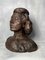 Antique Carved Wooden Female Bust, Image 1