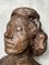 Buste de Femme Antique en Bois Sculpté 3